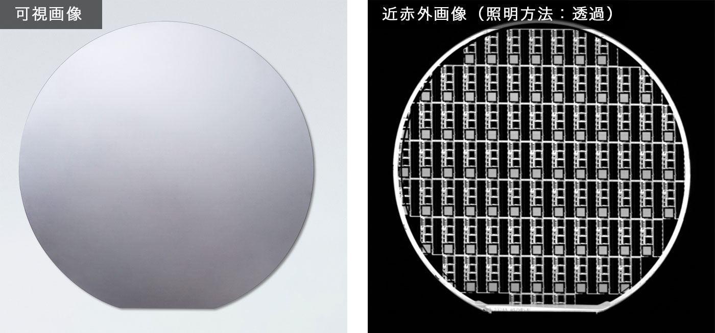 半導体ウェーハ比較画像